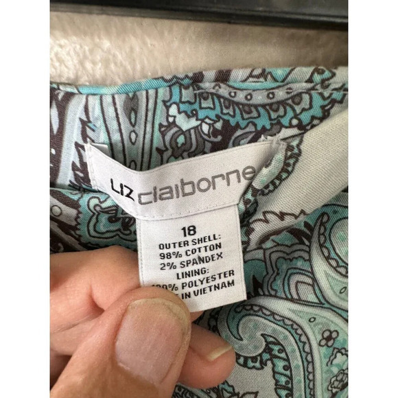 Liz Claiborne Women's Paisley Skirt, ‎ paisley skirt, womens knee length skirt - Picture 3 of 5